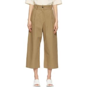 Studio Nicholson Tan Greta High-Rise Trousers from Pre-Fall 2020